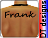 Frank back tattoo