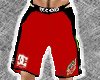 Red and Black MMA trunks