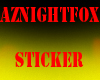 AZnightFoxx Sticker