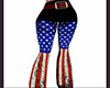 Worn Flag Flared Pants F