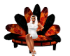 Flame Peacock Chair