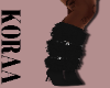 Black Fur Boots Heels Black Fur Boots Heels