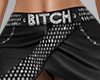 Bitch Leather Skirt L