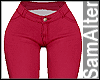 RLL FLARED RED JEANS