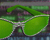Green studded glasses