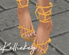 Yellow summer sandals