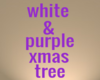 white&purple xmas tree