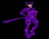 Purple Kitty PVC Tail