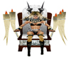 viking horns throne
