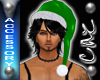 |CAZ| PVCSantaHat Green