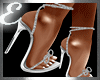HEELS, SILVER SPARKLE