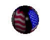 USA Eagle Flag Globe