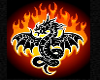 Flaming Dragon back Tat