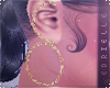 E~ Chain Earrings Gold