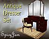 Antq Dresser Set Cream