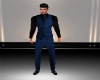 suit vest blue black