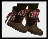 Brown n Plaid Boots