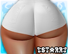 Leather shorts LLT White