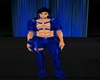 Blue Latex Pants M