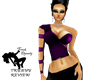 Latex Club Top Purple
