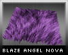<B> Purple Fur Rug