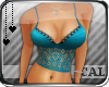 [c] Laced Cami Blue