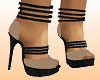 Toupe&black sandals