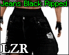 Jeans Black Ripped