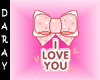 i lover you pink bow ^^