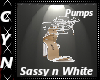 Sassy n White Pumps