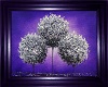 elegant purple tree art