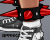 !!S Ankle Spike Red LT