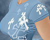 T-Shirt C. Hearts Blue