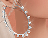 $ Kim Iced Hoops