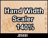 Hand Width Scaler 140%
