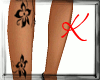 *K* Flower Tattoo Leg