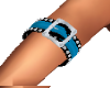 L TEAL BUCKLED ARMBAND