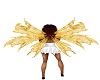 Gold animated wings