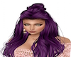 Purple long top bun hair