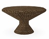 BROWN WICKER POOL STAND