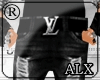 [Alx]Riped Black Louis V