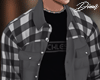 Plaid Top Grey
