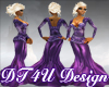 DT4U Purple fishtailgown