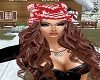 Red Snow Hat Choco Hair