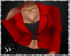 {SS} Blazer Top Red.Blk