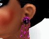 Glowing Purple Earrings
