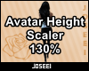 Avatar Height Scale 130%