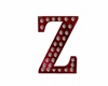 Letter Z burgundy animat