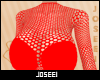 A-PLUS Fishnet Red