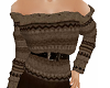 TF* Brown Belted Sweater